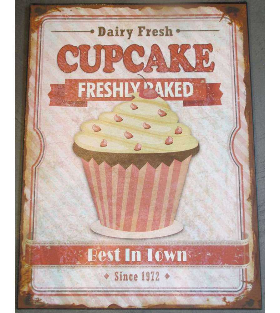 plaque cupcake vieillit freshly baked deco cuisine bar plaque cupcake vieillit freshly baked deco cuisine bar
