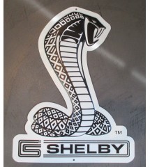 plaque shelby serpent cobra decoupé 40x30 cm tole publicitaire deco us plaque shelby serpent cobra decoupé 40x30 cm tole publicitaire deco us