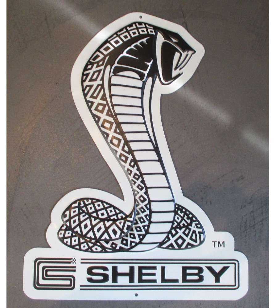 plaque shelby serpent cobra decoupé 40x30 cm tole publicitaire deco us plaque shelby serpent cobra decoupé 40x30 cm tole publicitaire deco us