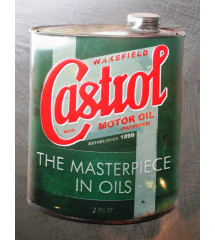 plaque metal bidon castrol motor oil emboutie 40x30cm deco garage loft diner