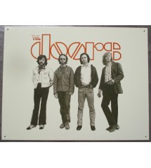 Plaque of the band The Doors, rock roll tole metal