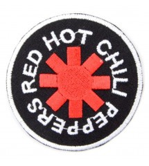 patch groupe red hot chili peppers noire rond écusson veste blouson huile