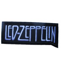 patch groupe led zeppelin logo noir et blanc écusson veste blouson
