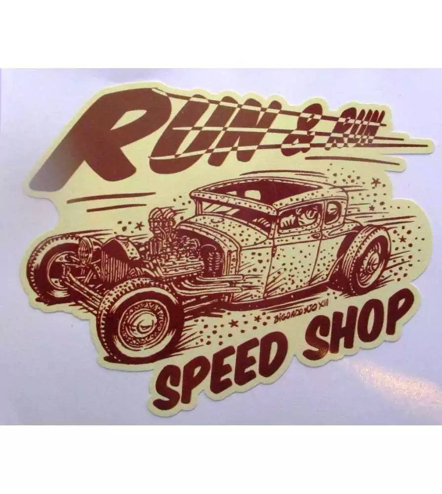 sticker run & run speed shop