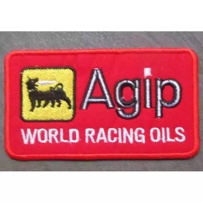 patch agip rouge world racing oilsecusson thermocollant
