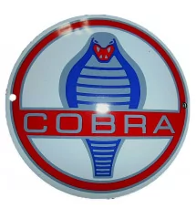 Mini Enamel Plate Cobra Mustang 12cm Curved Email Tole USA Mini Enamel Plate Cobra Mustang 12cm Curved Email Tole USA