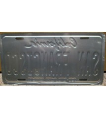 plaque d'immatriculation san francisco california tole usa en relief license plate