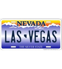 plaque d'immatriculation las vegas tole deco usa en relief fan usa nevada