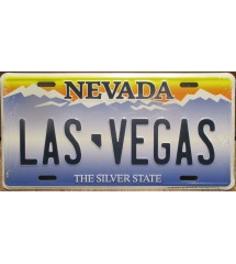 plaque d'immatriculation las vegas tole deco usa en relief fan usa nevada