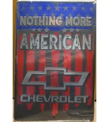 plaque nothing more american chevrolet 46x30cm tole deco garage usa chevy plaque nothing more american chevrolet 46x30cm tole deco garage usa chevy
