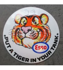 plaque emaillée esso tigre