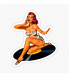 mini sticker pin up et disque 33t autocollant retro style 50