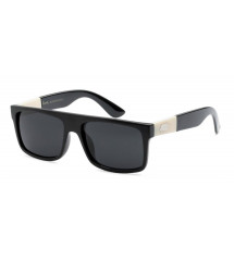 lunette de soleil LOCS noir et beige rocker homme biker motard