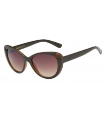 lunette de soleil femme marron bord travaillé et pailleté style vintage pin up rockabilly