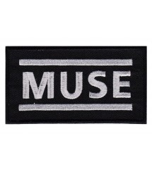 patch du groupe muse noir et blanc pop rock 9x5 cm écusson thermocollant
