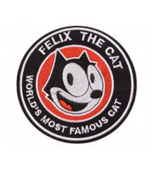patch felix le chat world's most famous cat 10.5 cm ecusson thermocollant rock