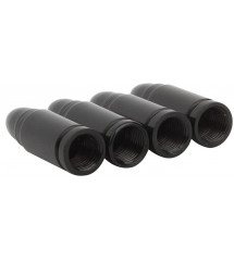 bouchon valve de roue (x4) douille balle couleur noir auto moto velo