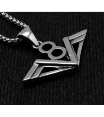 pendentif inox logo moteur V8 homme femme rocker