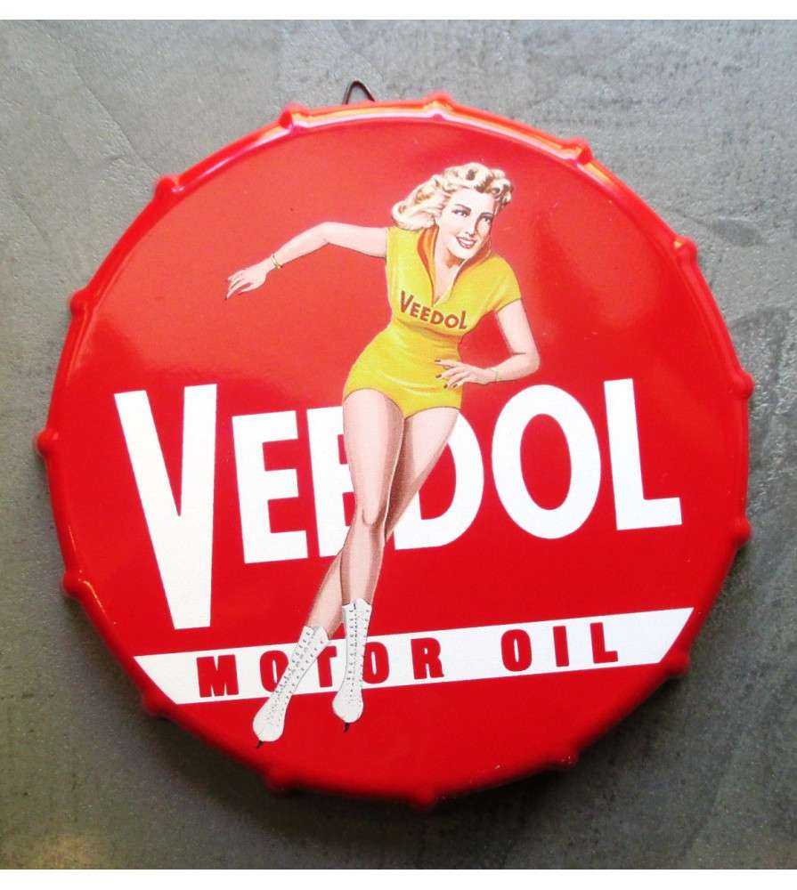 plaque capsule veedol motor oil , patineuse sexy pinup plaque capsule veedol motor oil , patineuse sexy pinup