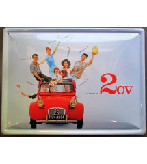 plaque 2ch citroen , tole emboutie