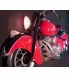 Indian motorcycle in 3D white or red wall deco biker USA