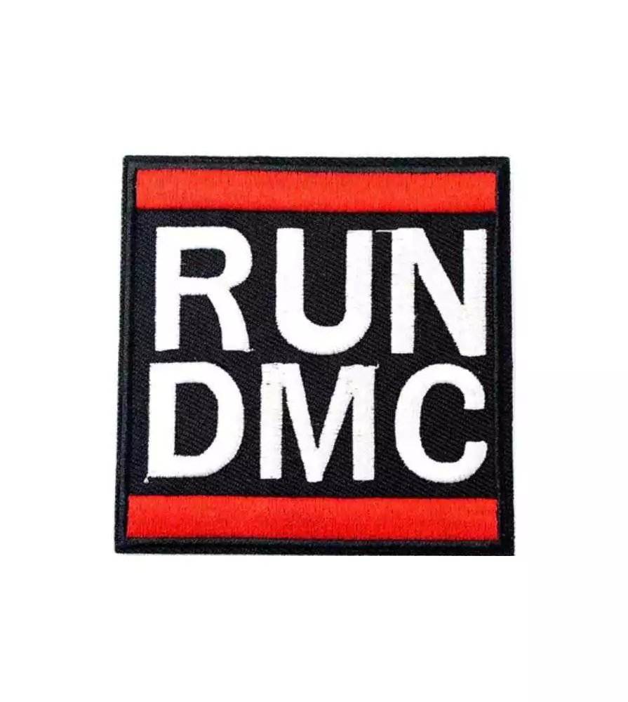 patch groupe RUN DMC 8x8 cm ecusson thermocollant rock roll
