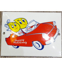 mini plaque emaillee esso voiture