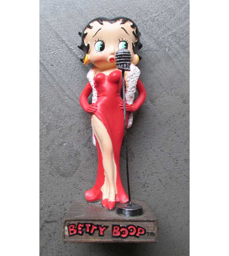 chanteuse BB19 figurine Betty boop resine en blister MIB 15 cm environ 