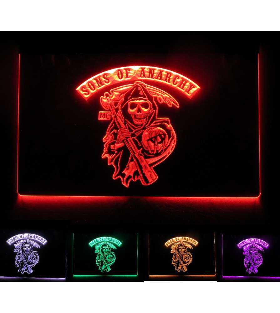 neon sons of anarchy multicolore , telecommande neon sons of anarchy multicolore , telecommande