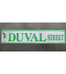plaque de rue duval street alcool pastis 61x13 cm tole deco metal