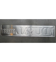 plaque de rue duval street alcool pastis 61x13 cm tole deco metal