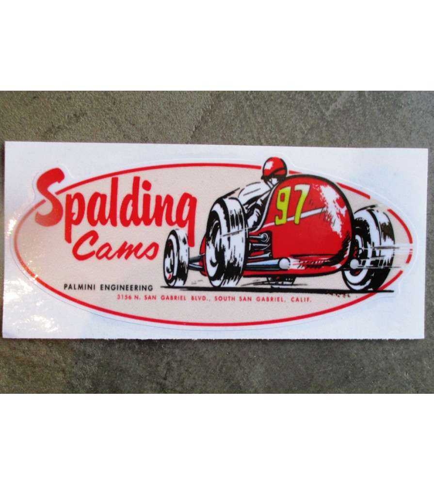 Sticker Spalding Cams 13x6cm Sticker Hot Rod Kustom Garage