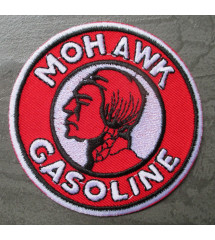patch mohawk gasoline 7.5 cm huile essence usa ecusson thermocollant
