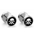 paire boucle d'oreille crane pirate tete de mort homme femme