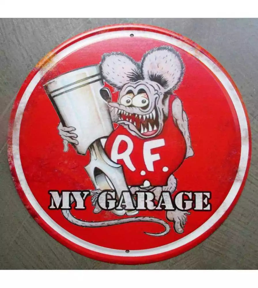 Personalized Mr. Horsepower Red Devil Garage Rug - Bluefink