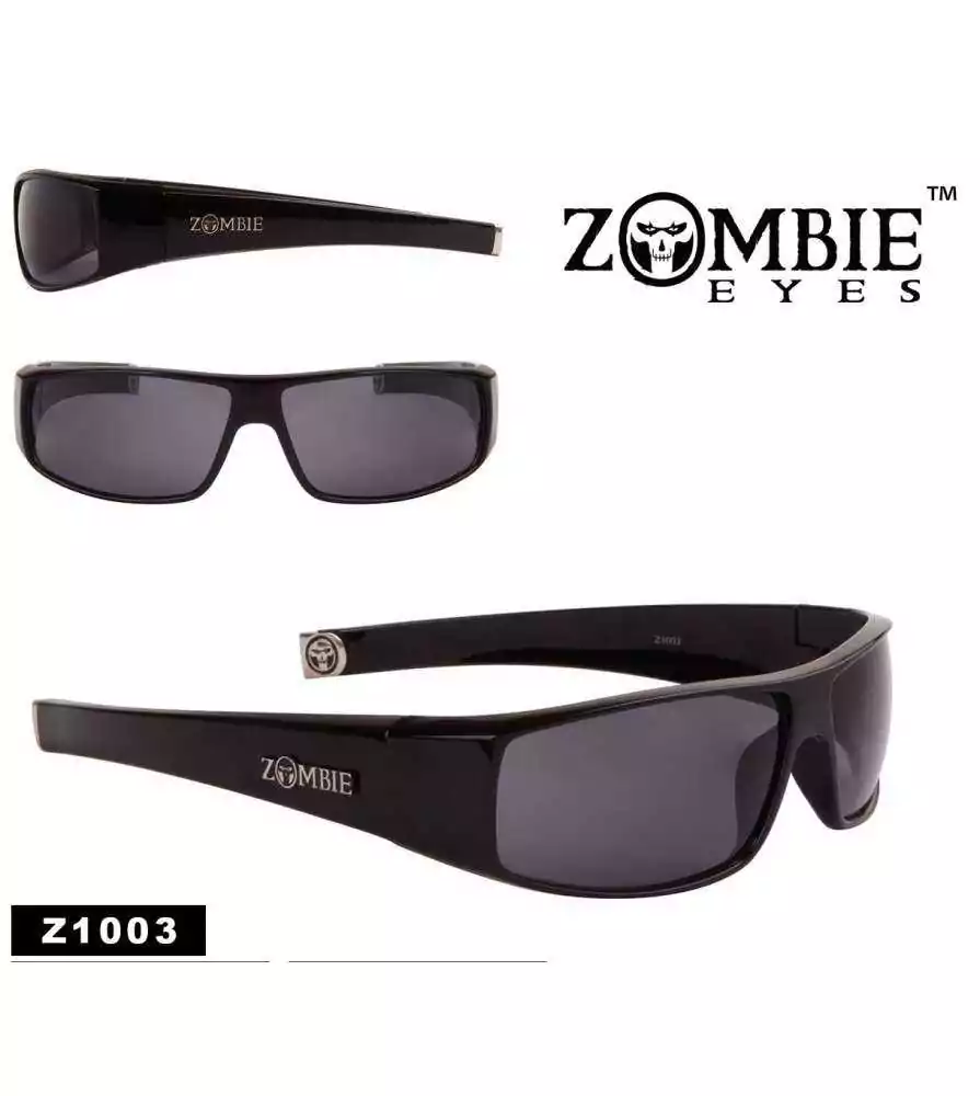 lunette zombie  noir brillante ,