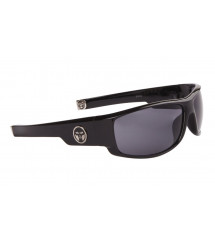 lunette de soleil z1013 noir brillante crane rond zombie eyes rock roll biker
