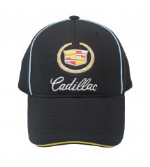 casquette cadillac noire forme baseball taille adulte reglable homme