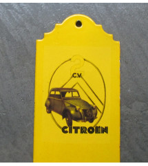 thermometre en email veritable 2ch citroen 30x6.5cm tole emaillée deudeuche