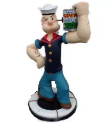 statue popeye taille reel