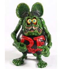 figurine rat fink bras queue et pied mobile noir et vert