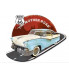 plaque 50x39cm voiture blanche et bleu mother road route 66tole emboutie