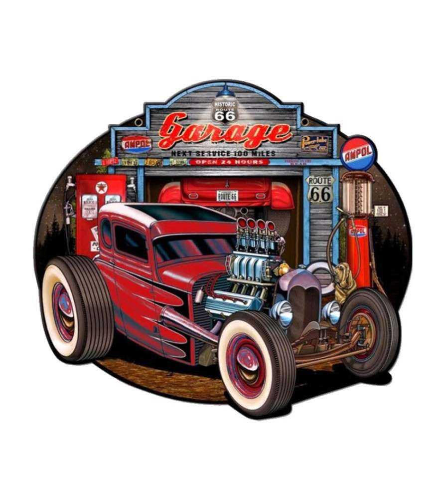plaque hot rod rouge a scallop , big bloc plaque hot rod rouge a scallop , big bloc