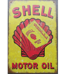 plaque shell motor oil...