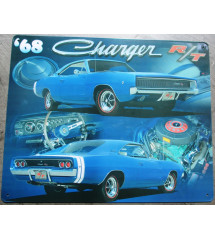 plaque charger RT 1968 bleu...