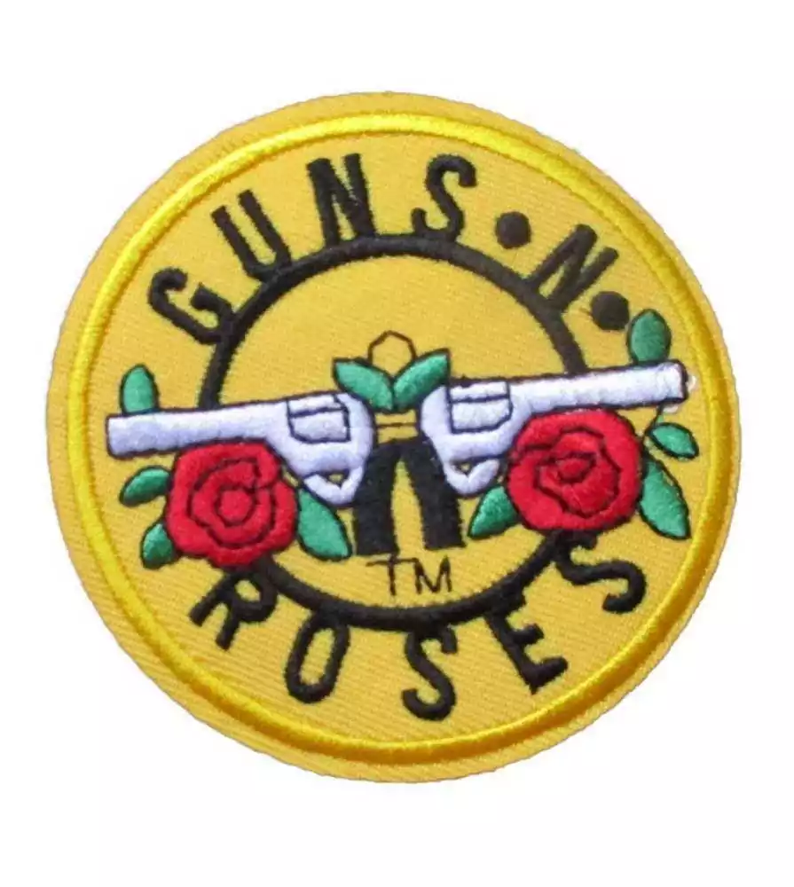 patch guns roses rond jaune