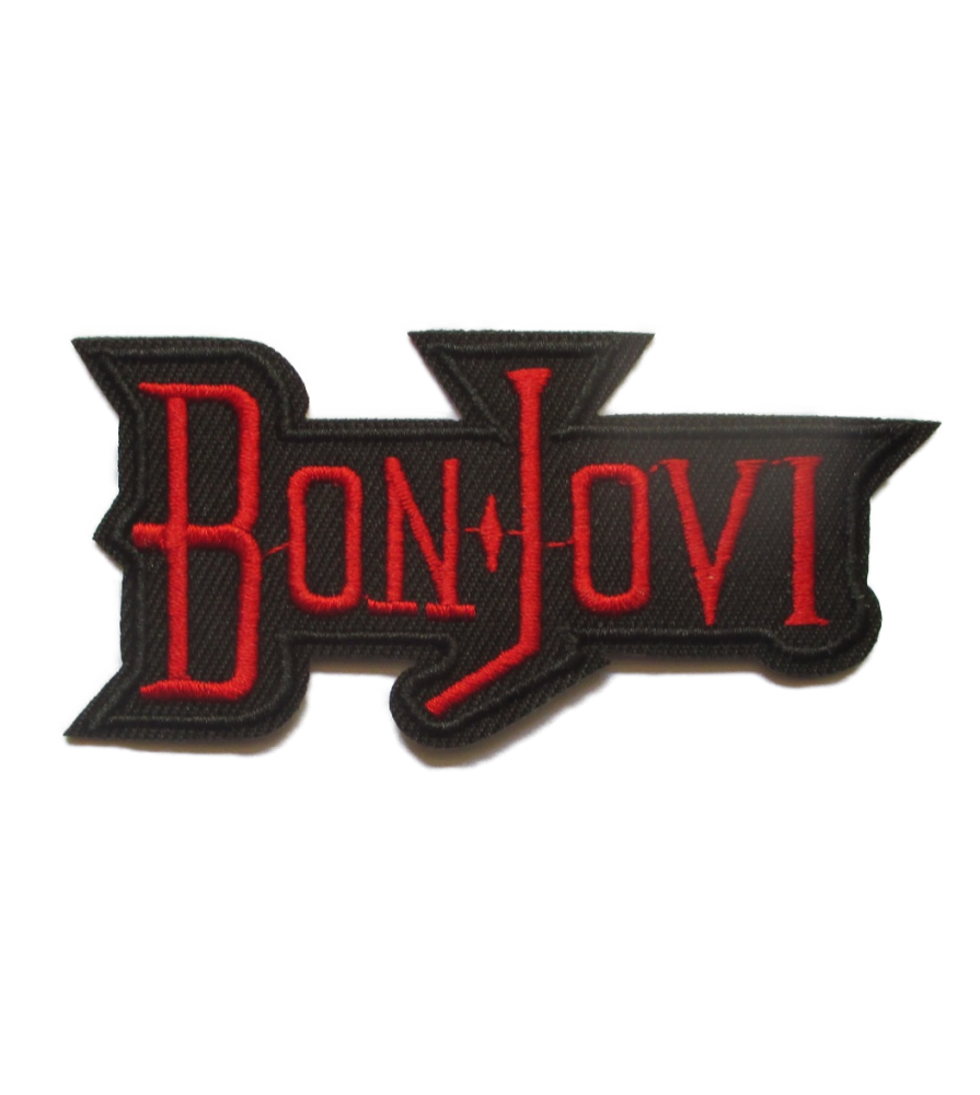 patch bon jovi noir et rouge patch bon jovi noir et rouge