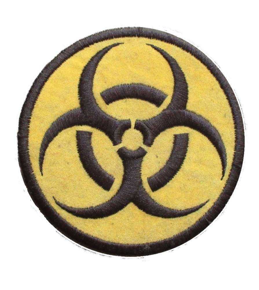patch biohazard rond jaube patch biohazard rond jaube