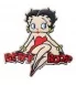 Betty Boop patch sitting on her name Thermo-adhesive red dress