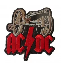 patch acdc canon ecriture rouge